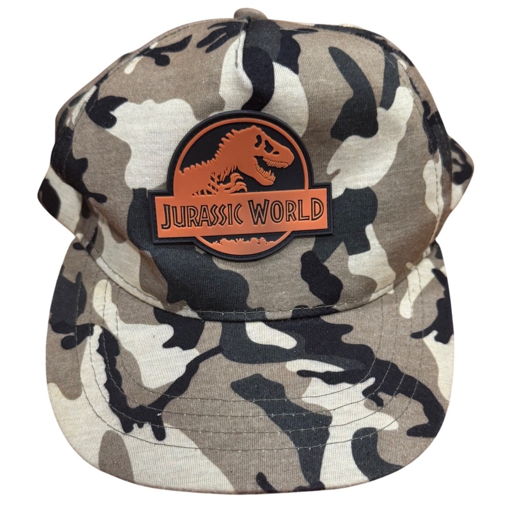 Jurassic World Camo Baseball Cap Snapback Adult Universal City Studios Dinosaurs
